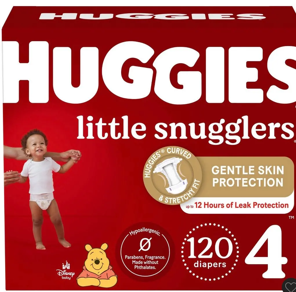 Huggies Little Snugglers Diapers Huge Pack - Size 4 (120Ct) 1