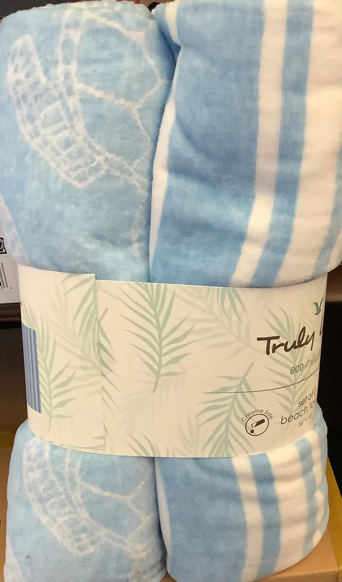 Truly Lou Oversized Plush Cabana Beach Towel | Set Of 2 ... 1