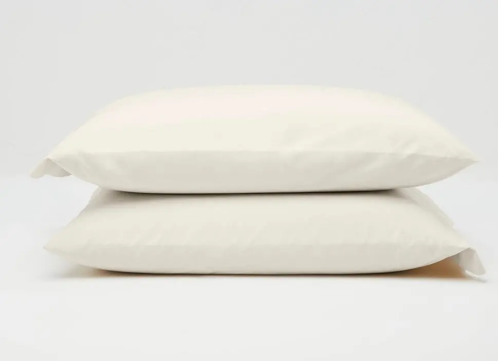 Standard Washed Supima Percale Solid Pillowcase Set
Natural 1