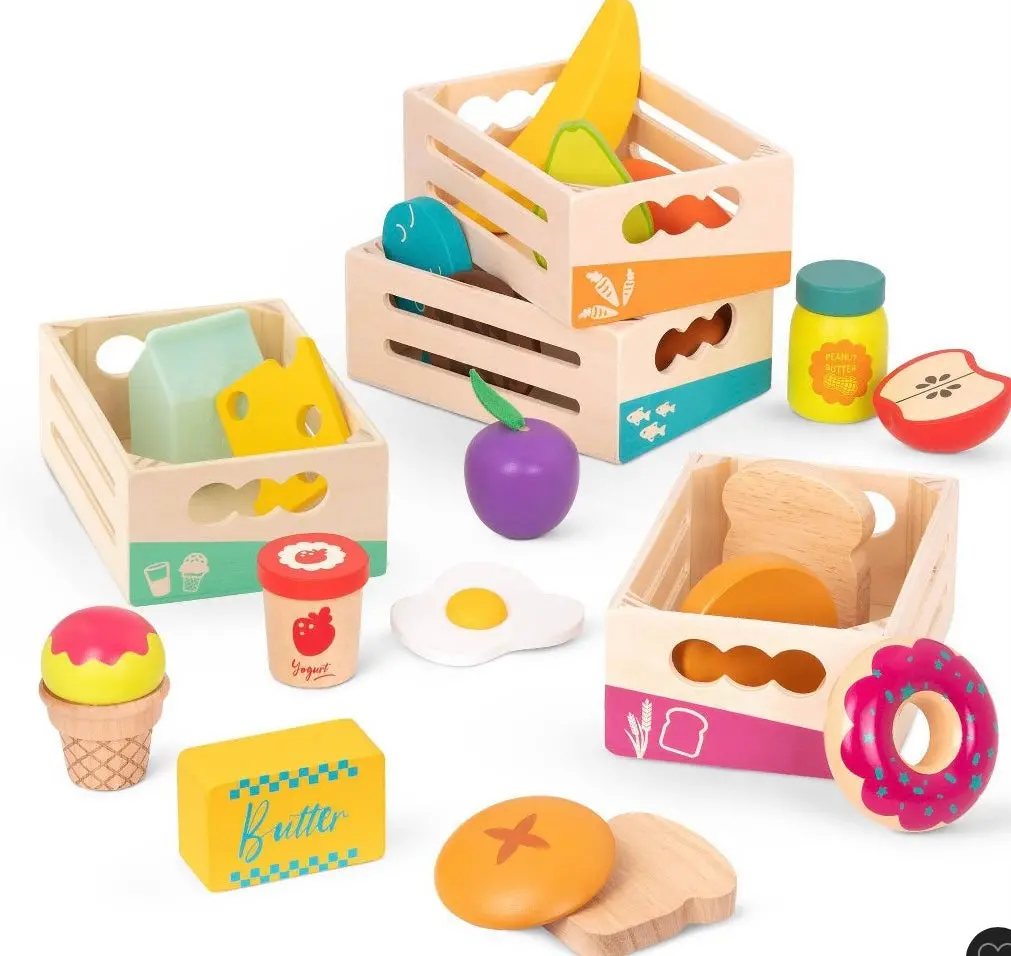 - Wooden Play Food - Little Foodie Groups 1
