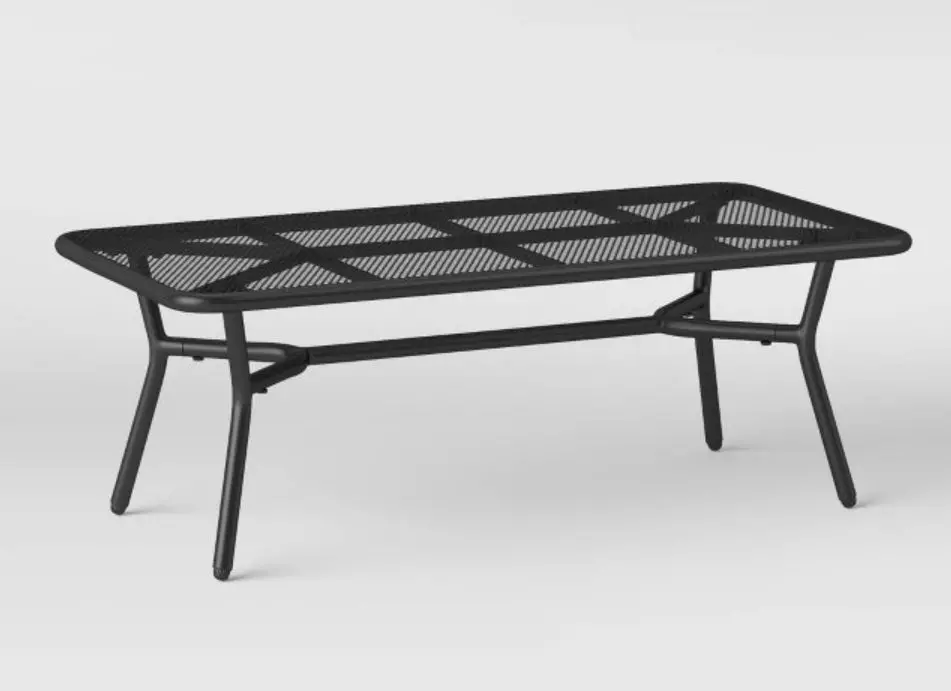 Metal Mesh Patio Coffee Table - Boxed 1