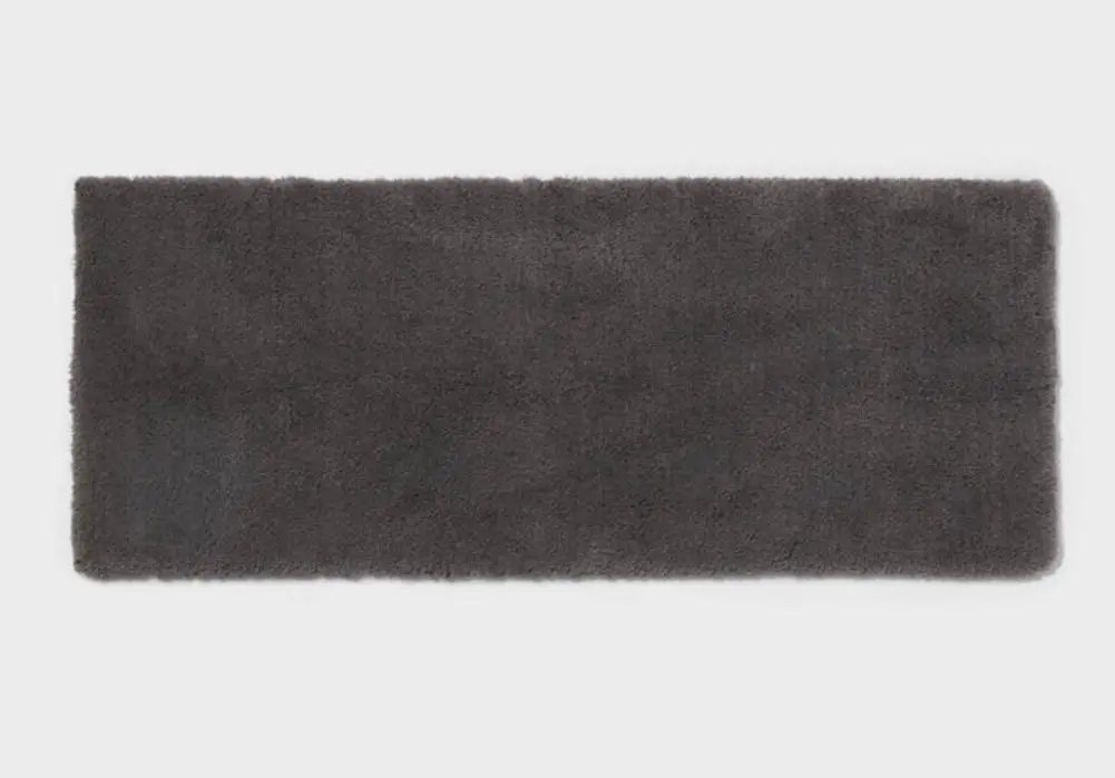 22"X60" Spa Plush Bath Rug Dark Gray 1