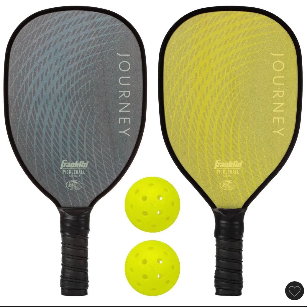 Franklin Sports 2 Player Wood Journey Pickleball Paddle And Ball Set In Mesh Bag 1