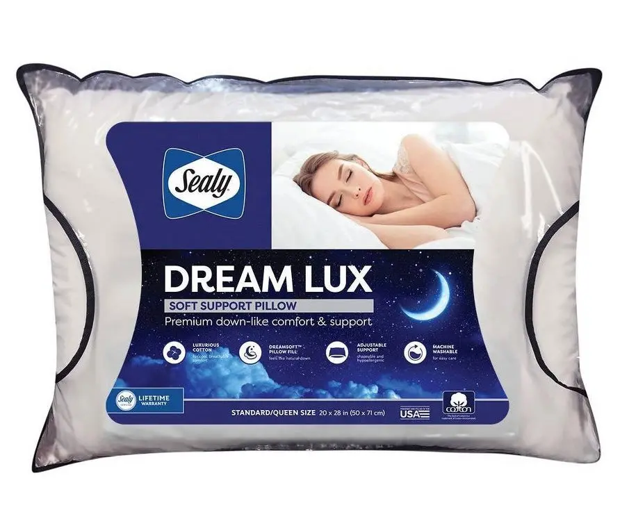 Sealy King 300 Thread Count Dream Lux Bed Pillow 1