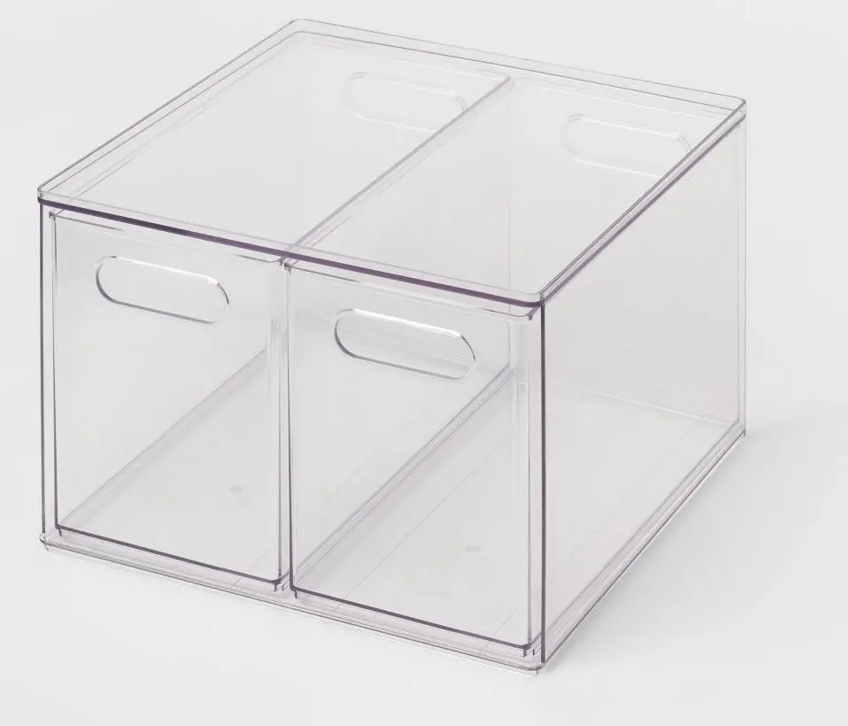 Purpose 2 Drawer Storage Clear 1