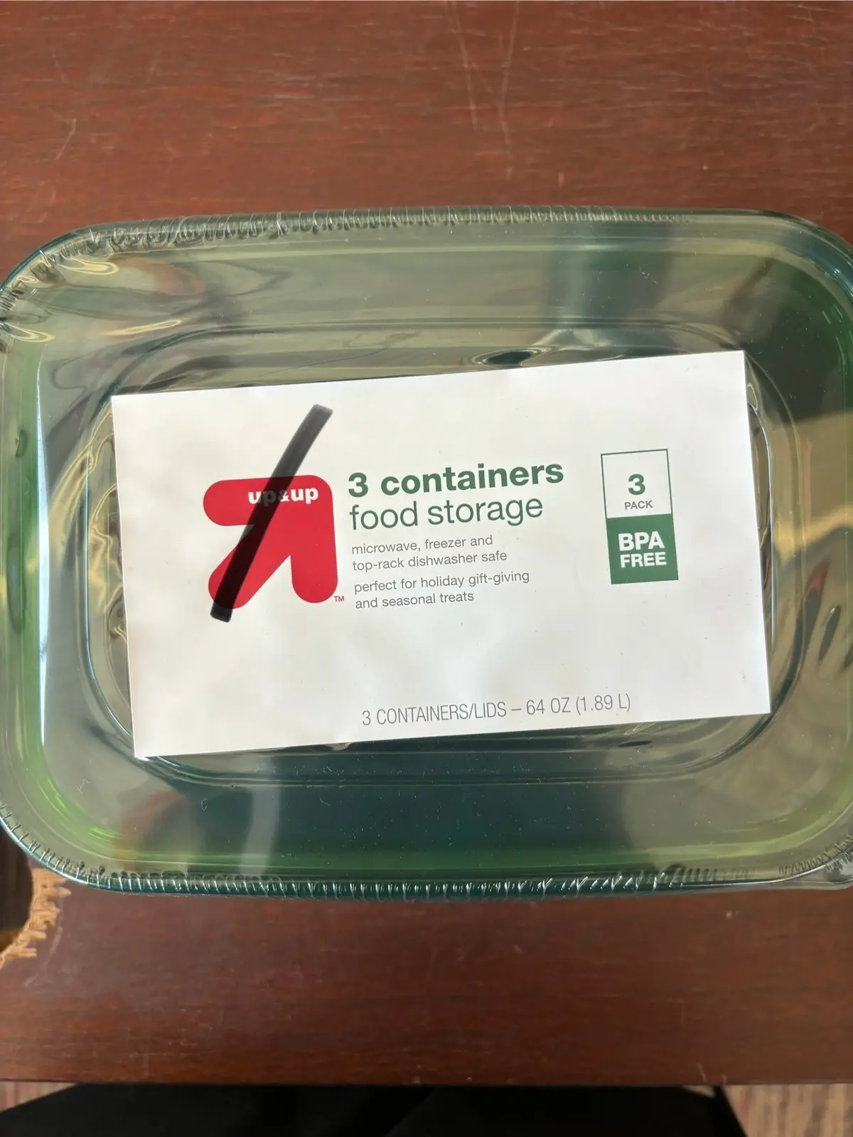 3 Containers Food Storage - 64Oz 1