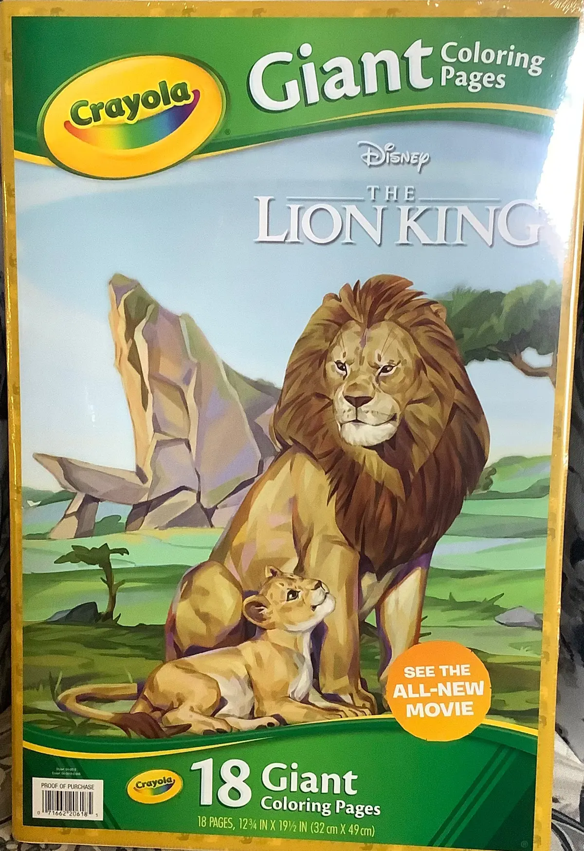 Crayola The Lion King Giant Coloring Pages, 18 Pk 1