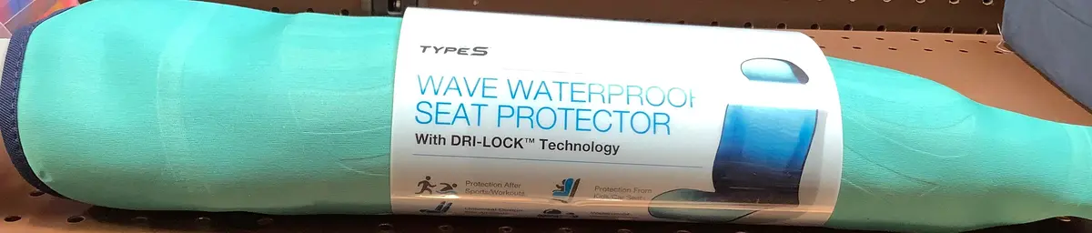 Type S 4"X15"X4" Wave Slip-On Waterproof Seat
Protector Blue 1
