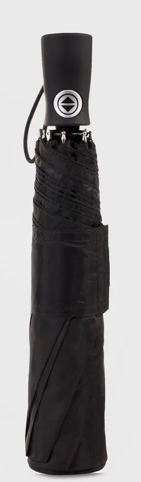 Totes Auto Open Close Eco Umbrella With Sunguard - Black 1
