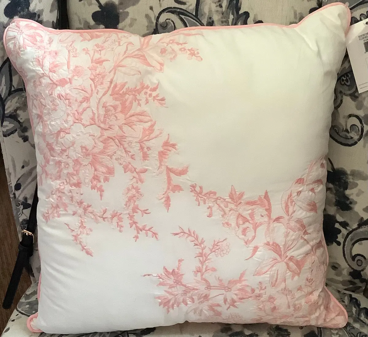 20" X 20" Laura Ashley Bedford Square Throw Pillow Pink 1