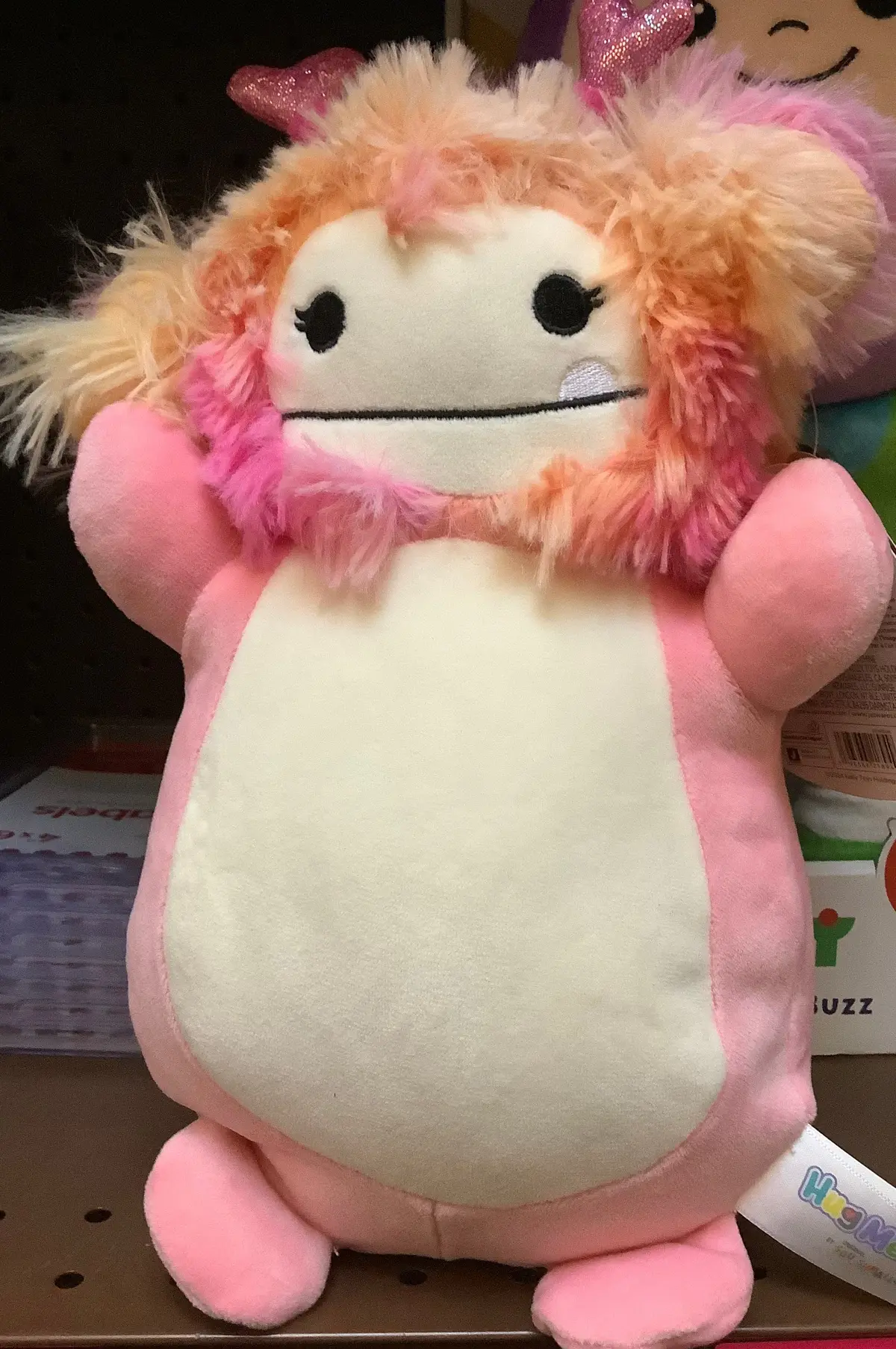Squishmallows Caparinne The Bigfoot Wearing Heart Headband 1