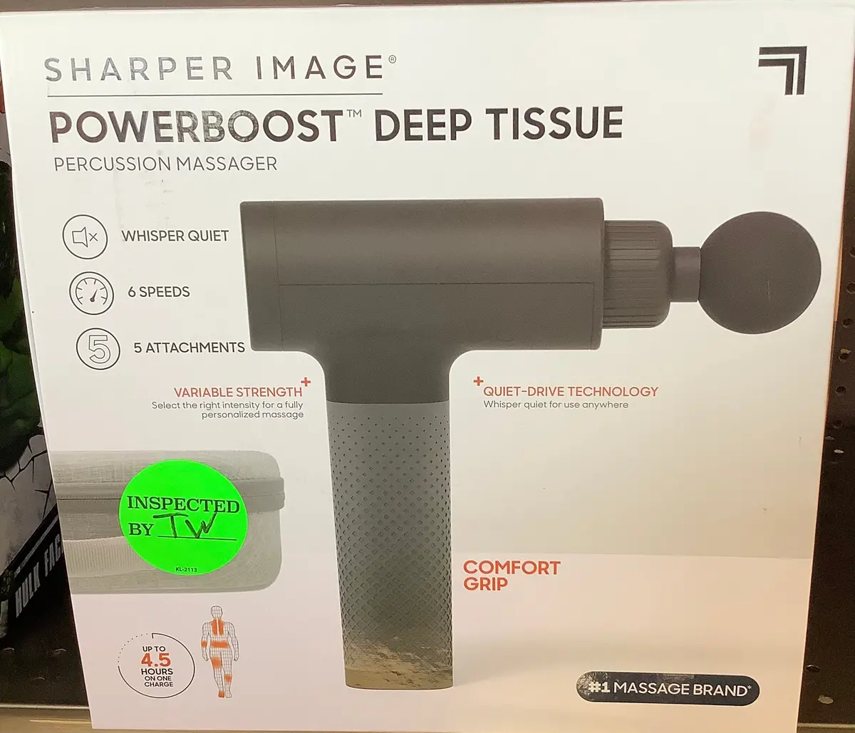 Sharper Image Powerboost Deep Tissue Massager 1