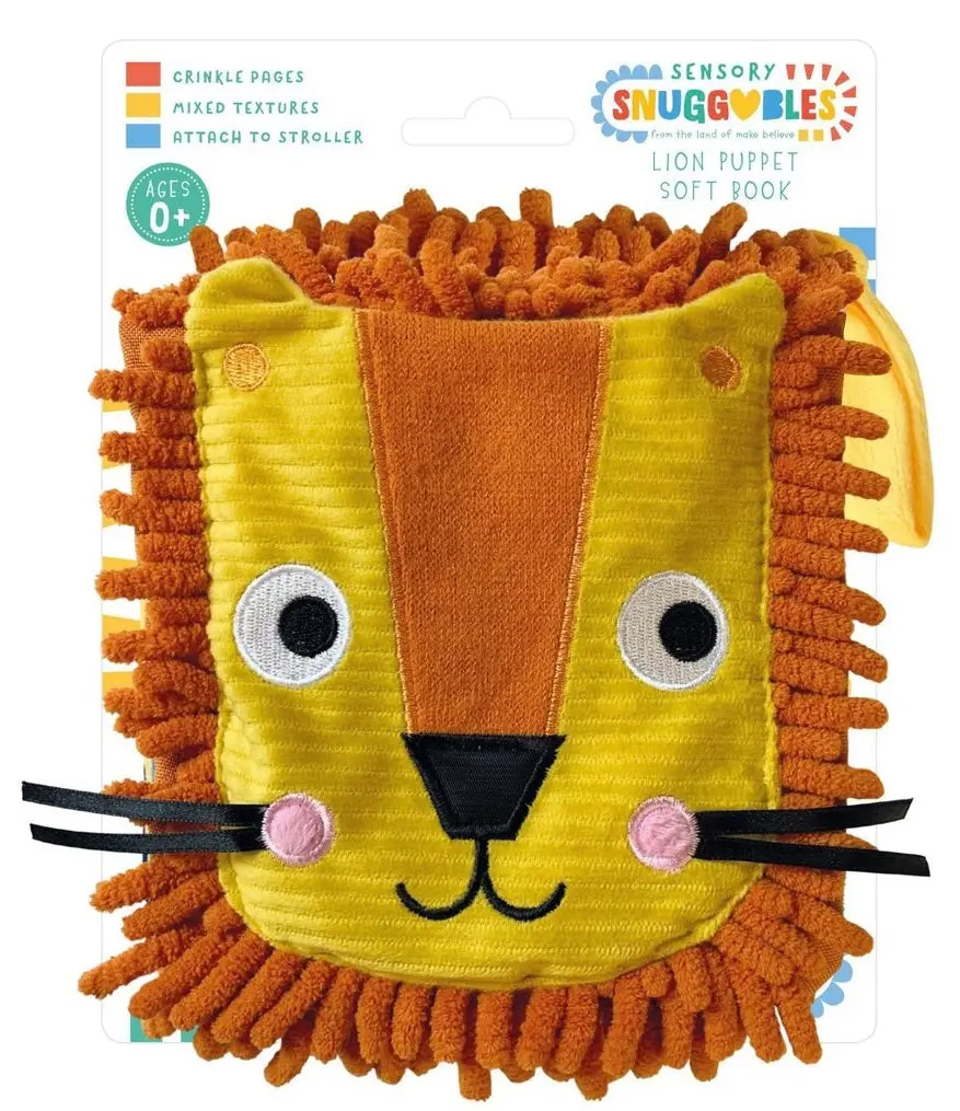 Make Believe Ideas Lion Hand Puppet Soft Cloth Book 1