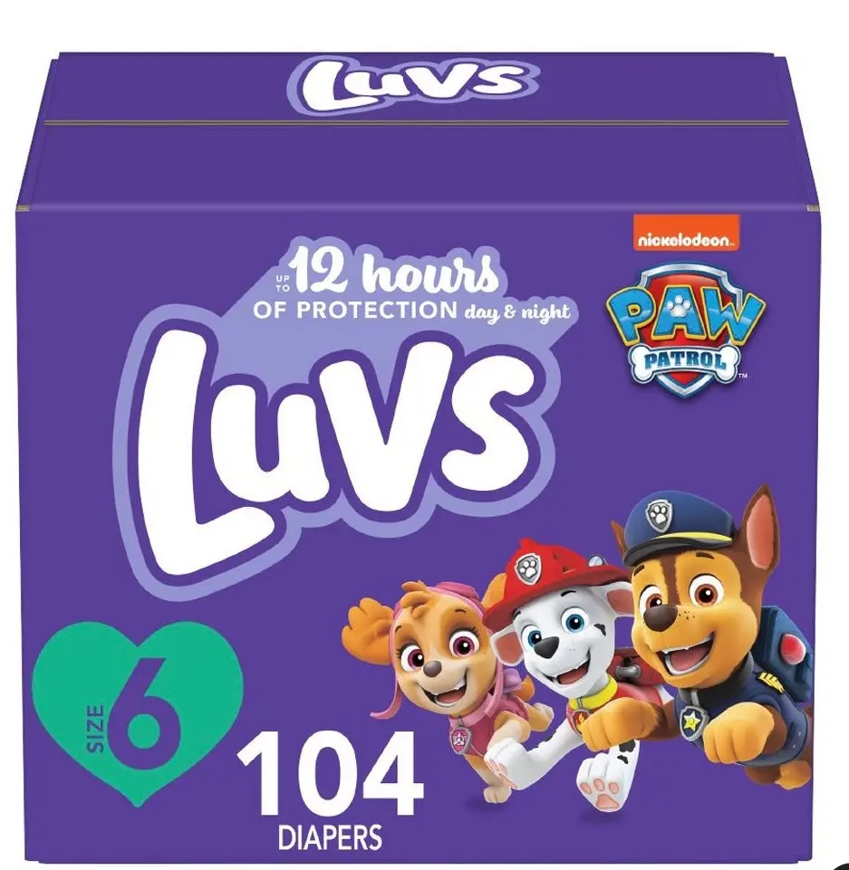 Luvs Pro Level Leak Protection Diapers Giant Pack - Size 6
- 104Ct 1
