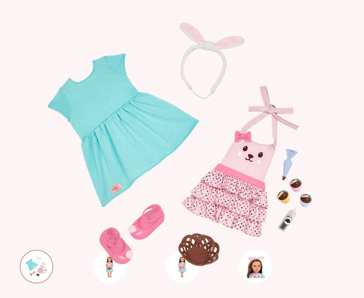 Our Generation Deluxe Outfit - Rabbits & Carrots For 18" Doll 1