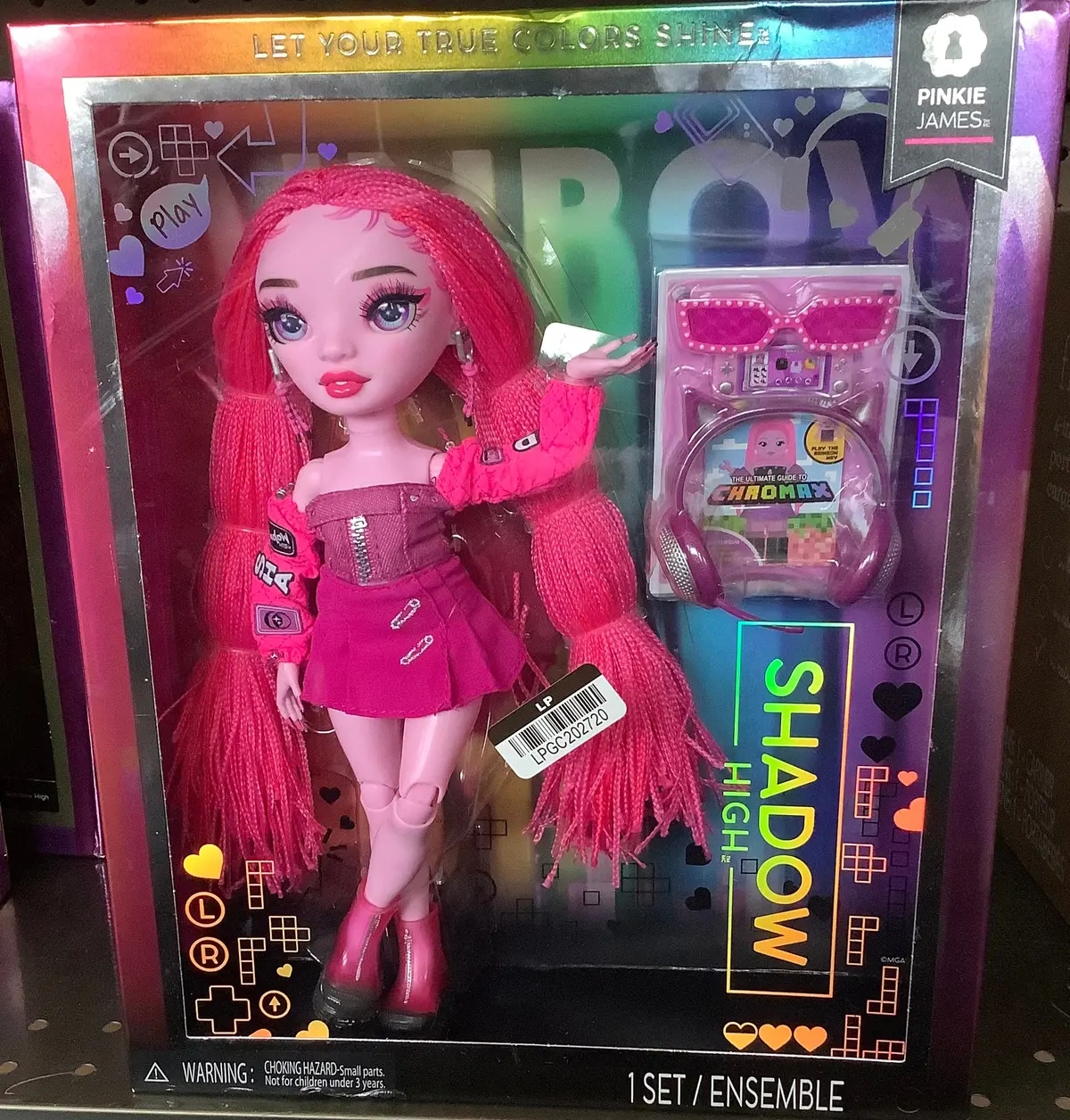 Rainbow High Shadow High Pinkie - Pink Fashion Doll Outfit
& 10+ Colorful Play Accessories 1