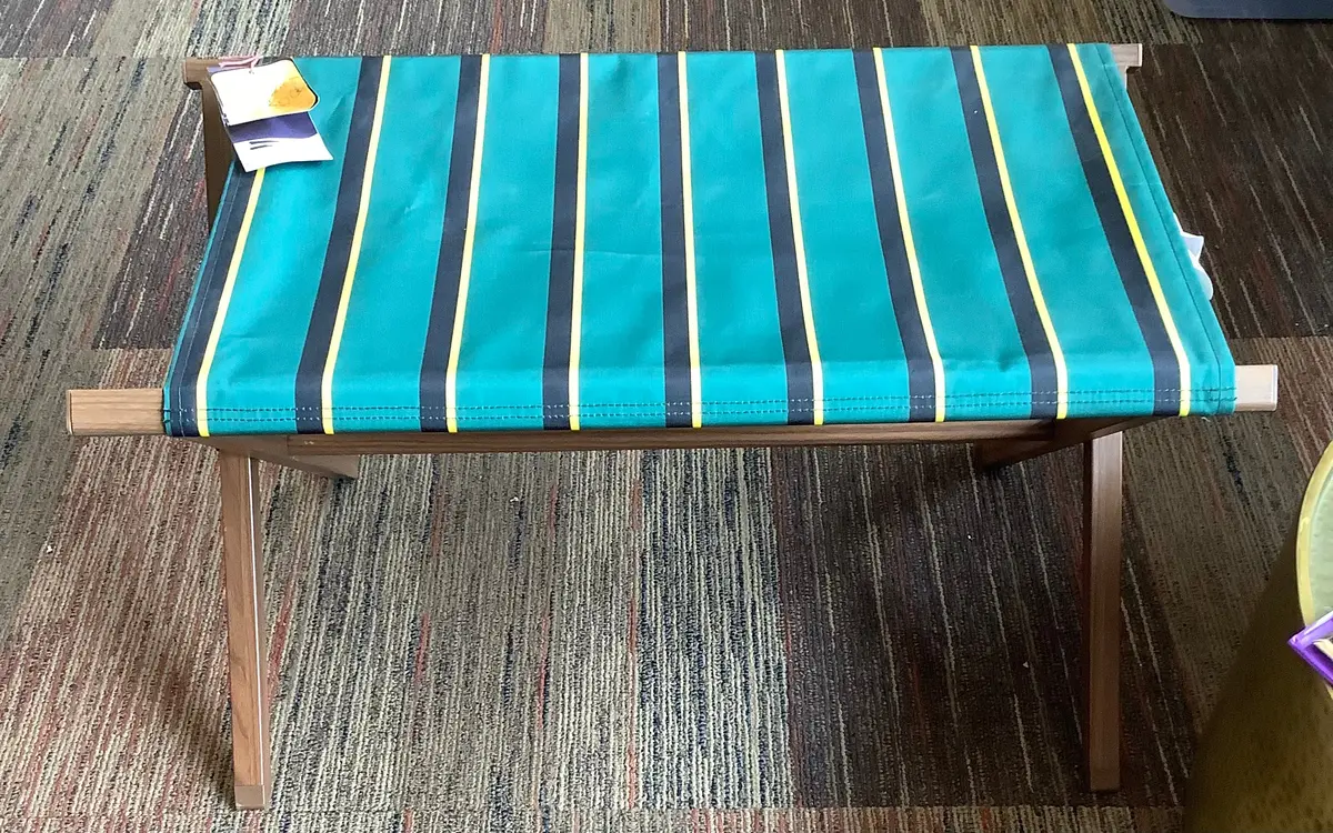 Triple Stripe Portable Sideline Bench 1