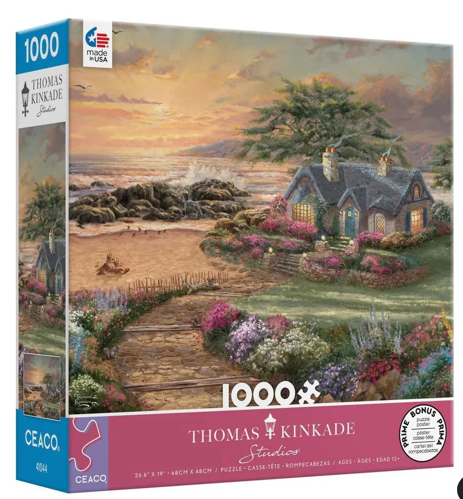 Ceaco Thomas Kinkade: Seaside Cottage Jigsaw Puzzle
- 1000Рс 1