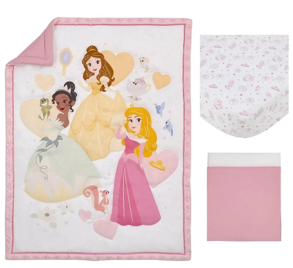 Disney Make A Wish Crib Bedding Set - 3Pc 1