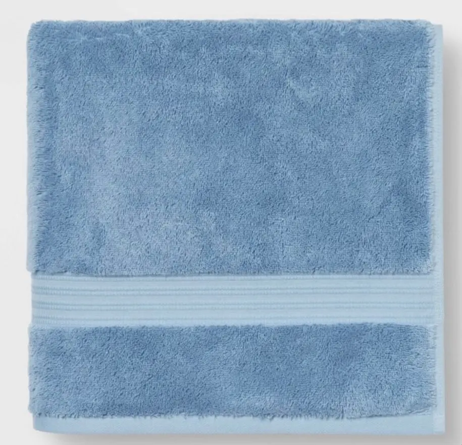 Total Fresh Antimicrobial Bath Towel Blue 1