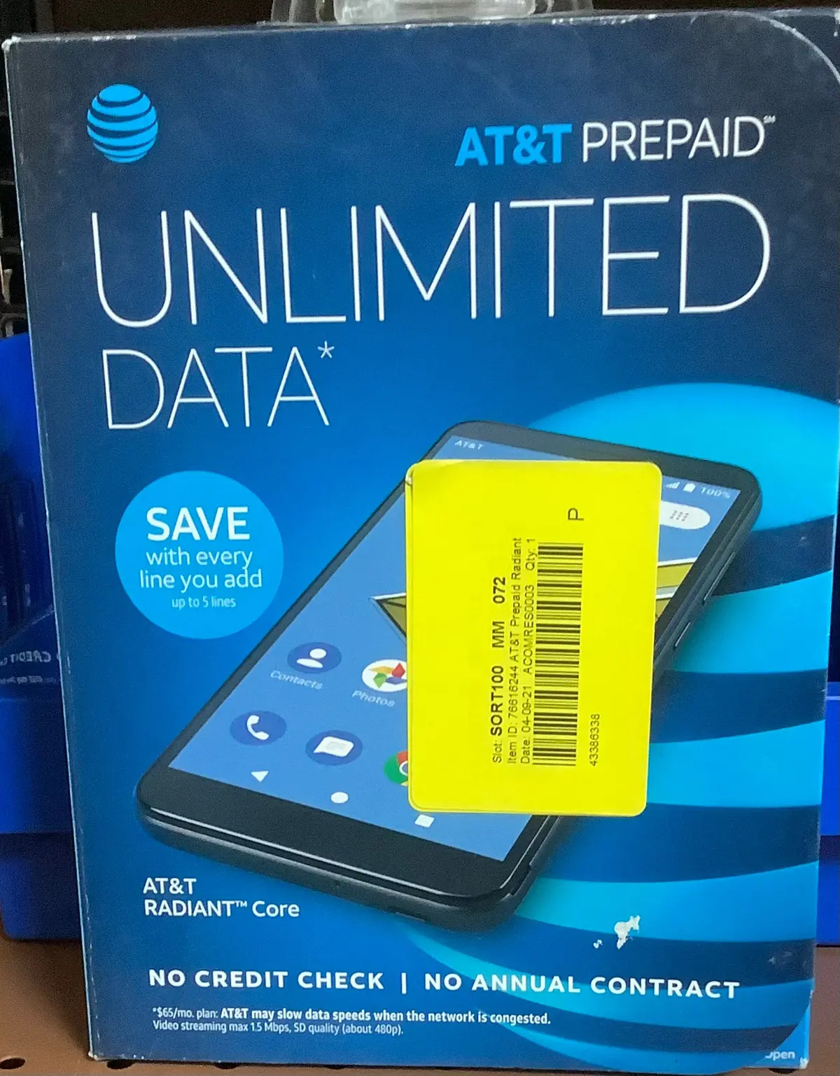 At&T Prepaid At&T Radiant Core 16Gb Prepaid Smartphone, Grey 1