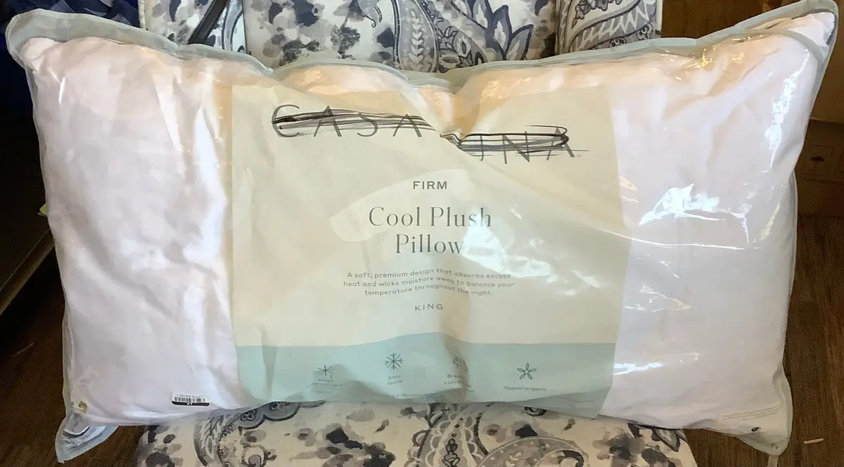 King Firm Cool Plush Bed Pillow 1