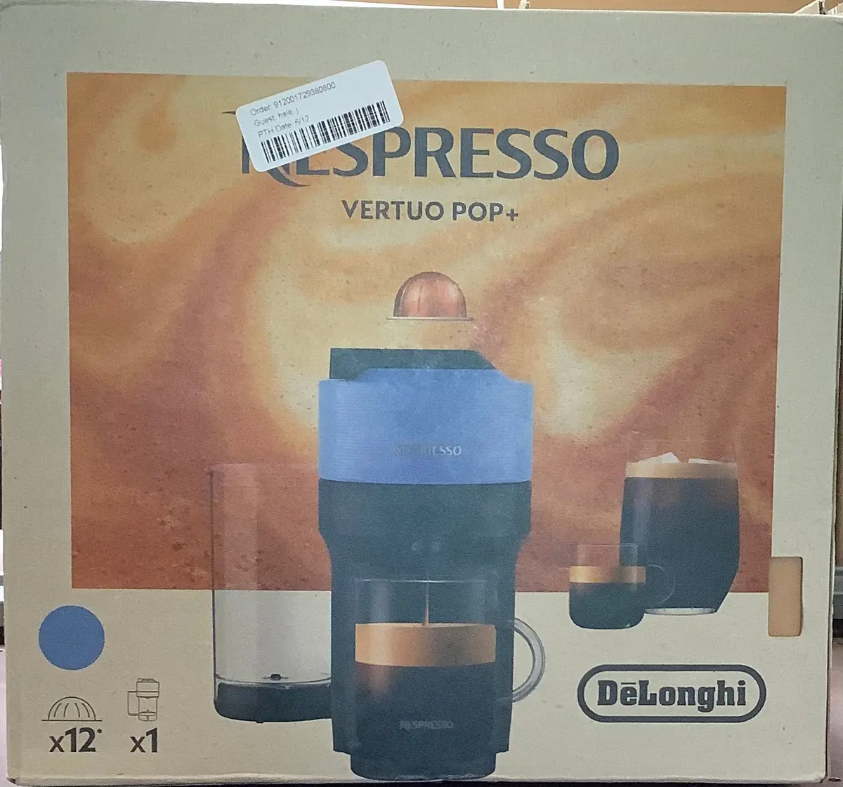 Nespresso Vertuo Pop+ Coffee Machine By De'longhi - Pacific Blue 1