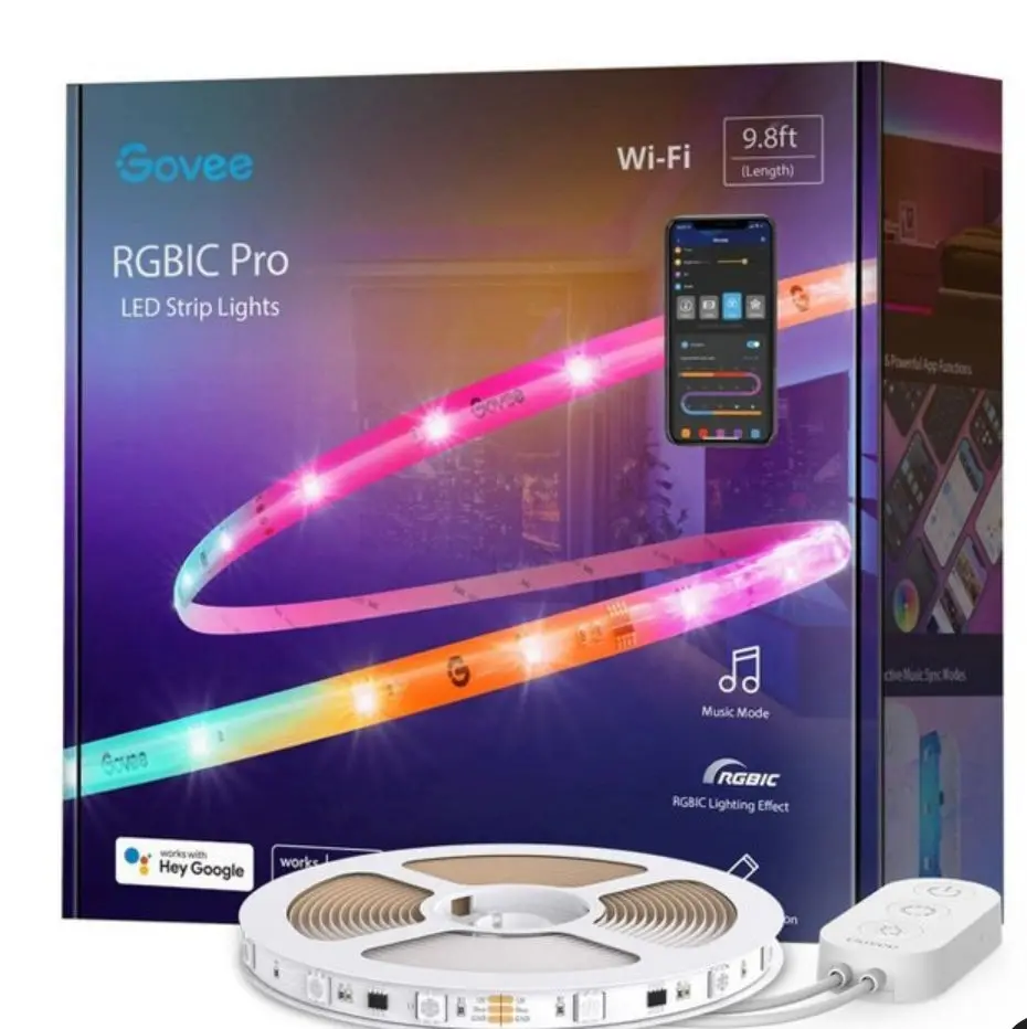 Govee Rgbic Pro 9.8' Led Strip Lights 1