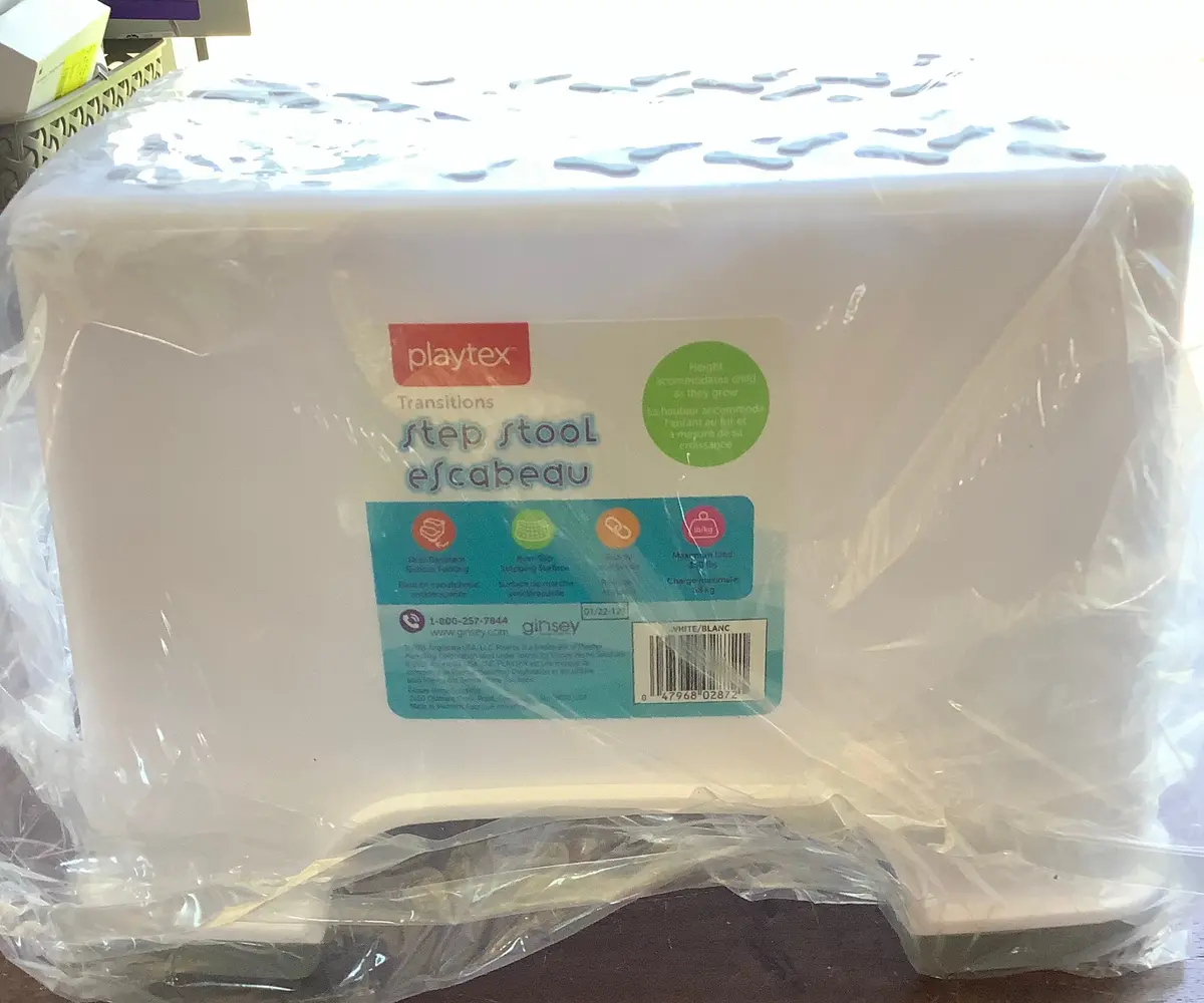 Playtex Transitions 2-Tier Step Stool - White 1