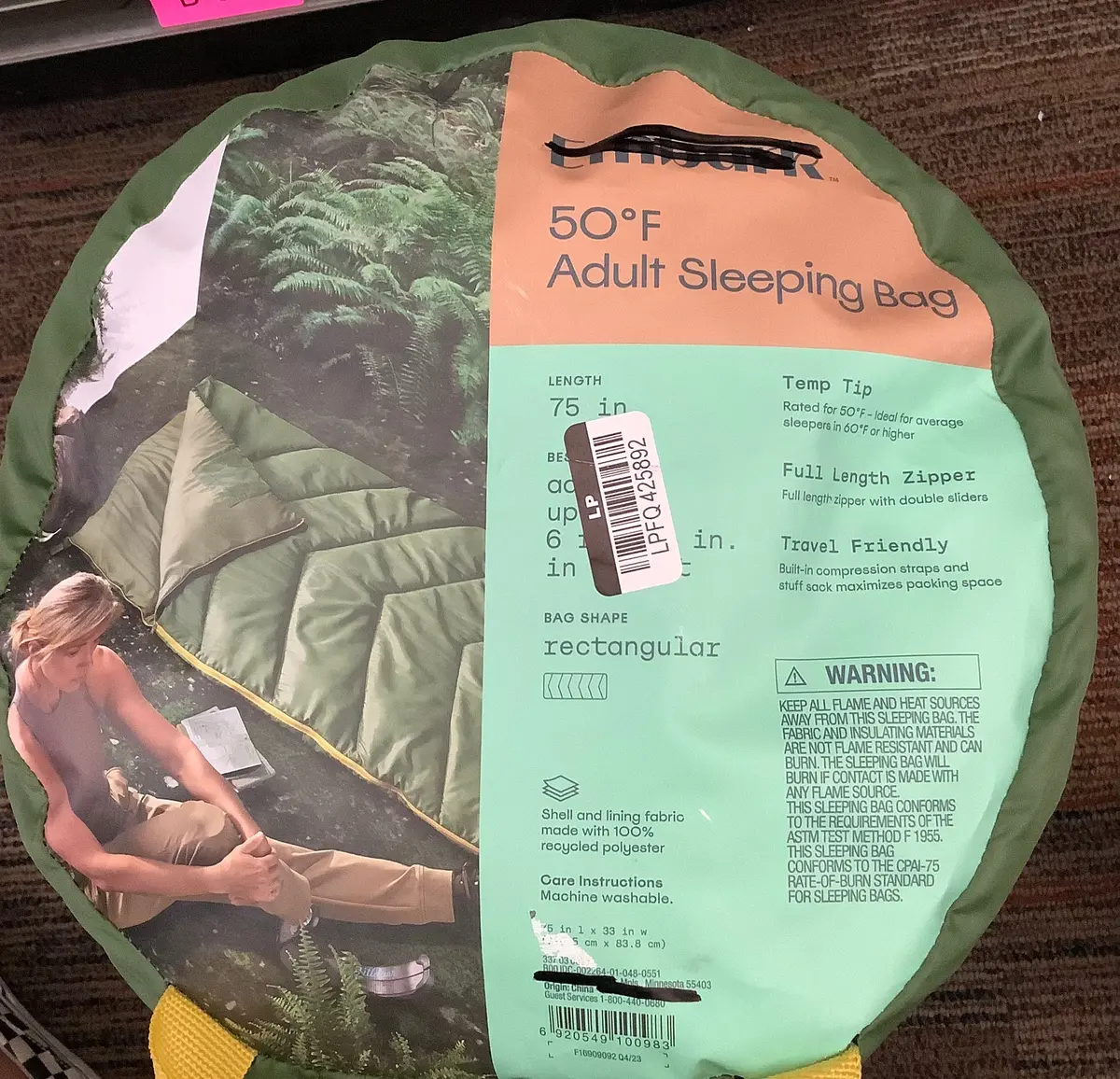 Adult Sleeping Bag 50 Degree 1