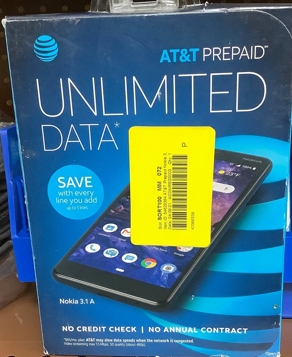 Nokia 3.1 A (2018) 32Gb Ta1140 For At&T Prepaid Android Smartphone Black 1