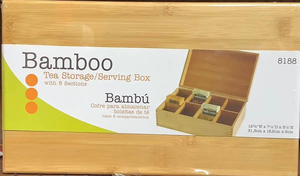 Bamboo Tea Box - Lipper International 1