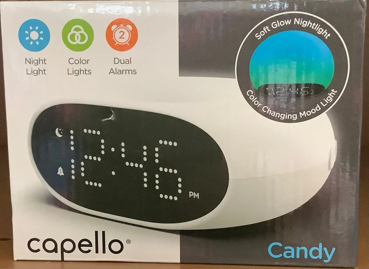 Candy Glow Alarm Table Clock With Color Changing
Nightlight - Capello 1