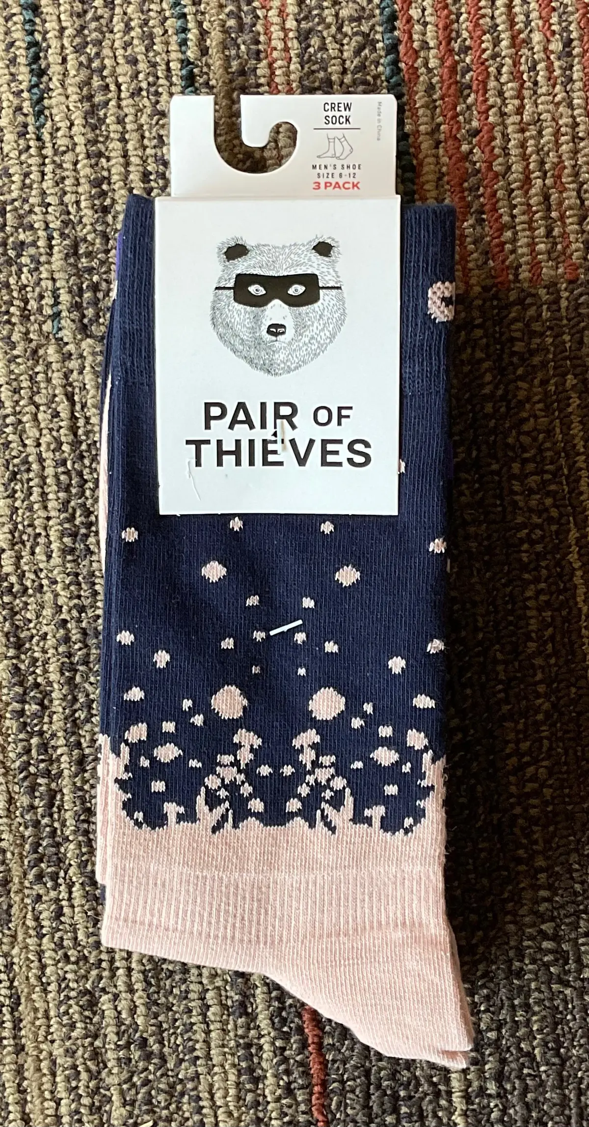 3 Pack Crew Socks - Men’S Shoe Size 6-12 1