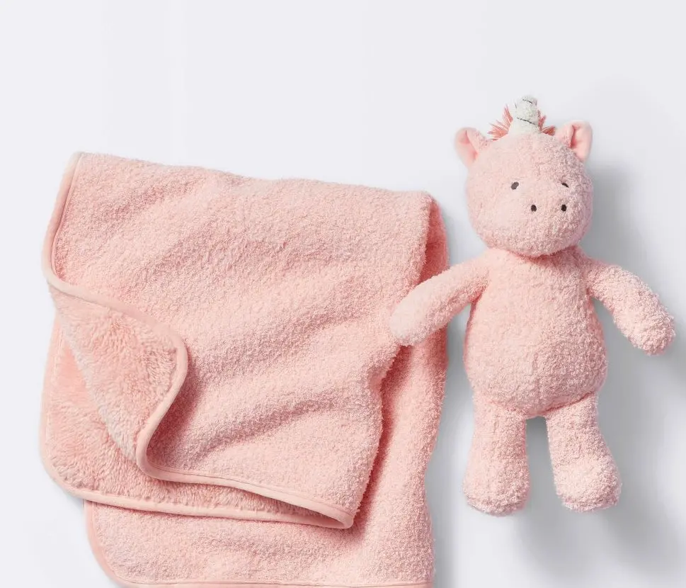 Plush Blanket With Soft Toy - Unicorn 1