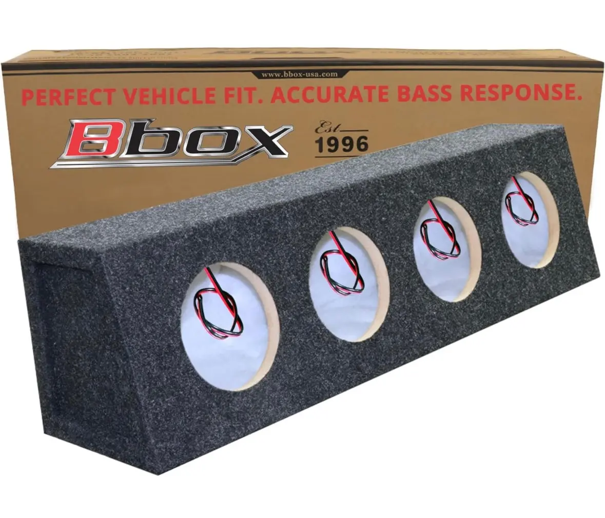 Atrend Bbox Pro Audio Tuned 4 Way 6.5 Wedge Shape Car Speaker Boxes & Enclosures Out Of Box 1