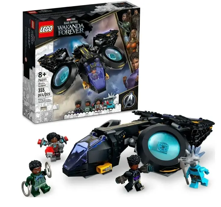 Lego Marvel Black Panther: Wakanda Forever Shuri's Sunbird 76211 Building Toy Set 1