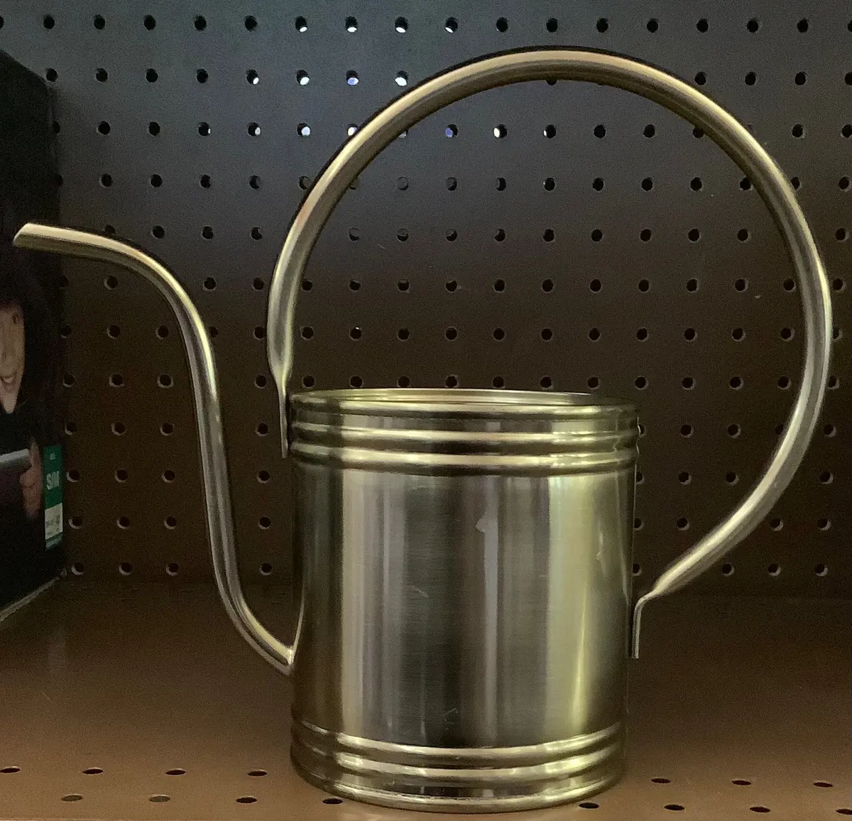 1L Accented Metal Watering Can Brass Finish 1