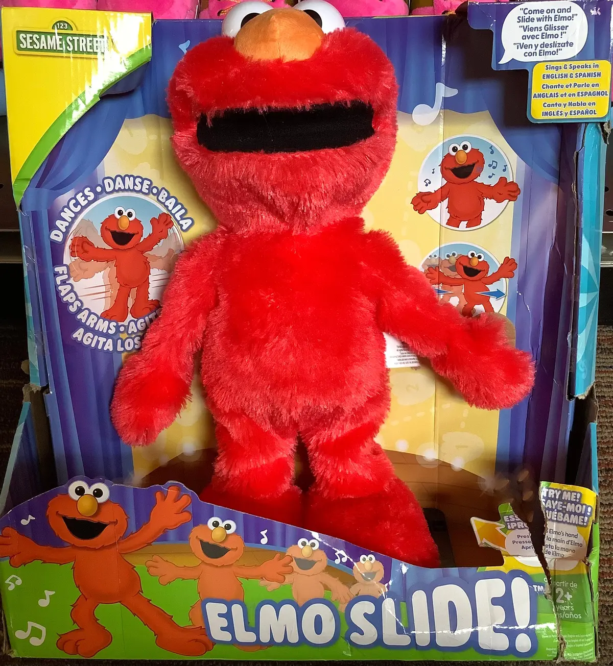 Sesame Street Elmo Slide Plush(Damaged Box) 1
