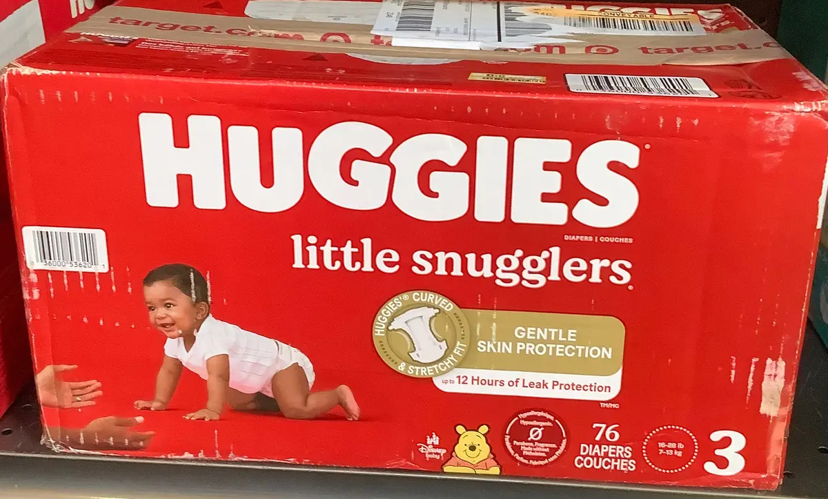 Huggies Little Snugglers Diapers Super Pack - Size 3 (76Ct) 1