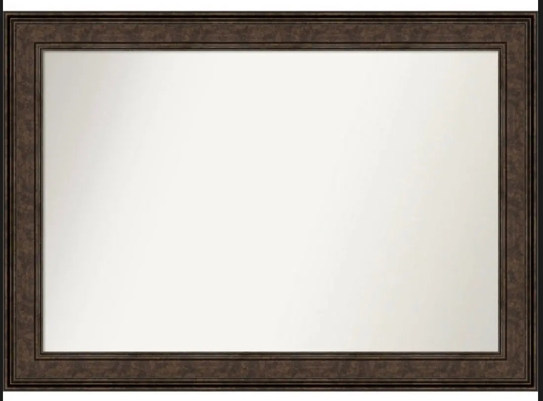 42" X 30" Non-Beveled Ridge Bronze Wall
Mirror Large Out Of Box 1