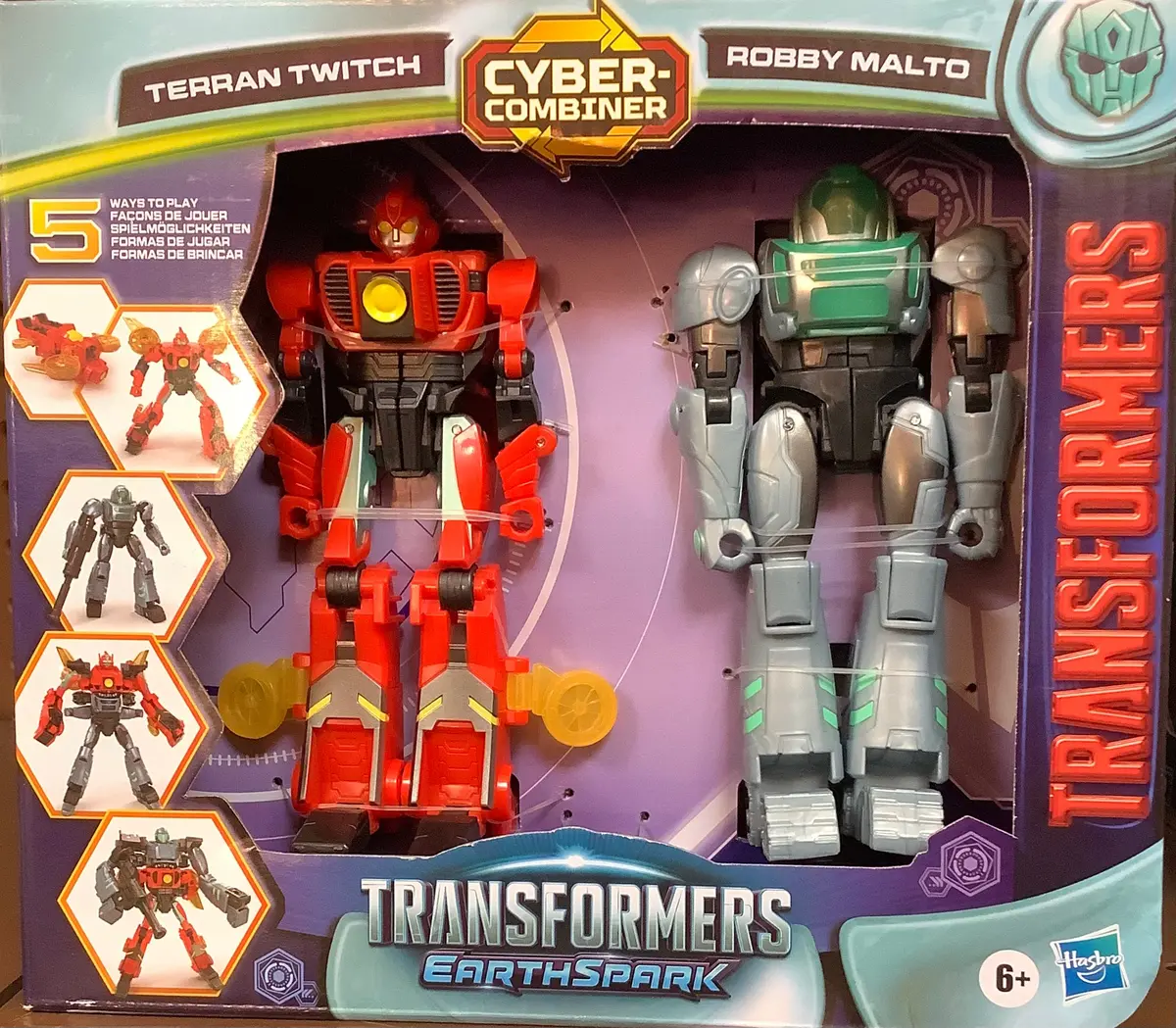 Transformers Earthspark Terran Twitch And Robby Malto
Cyber-Combiner Action Figure Set - 2Pk 1