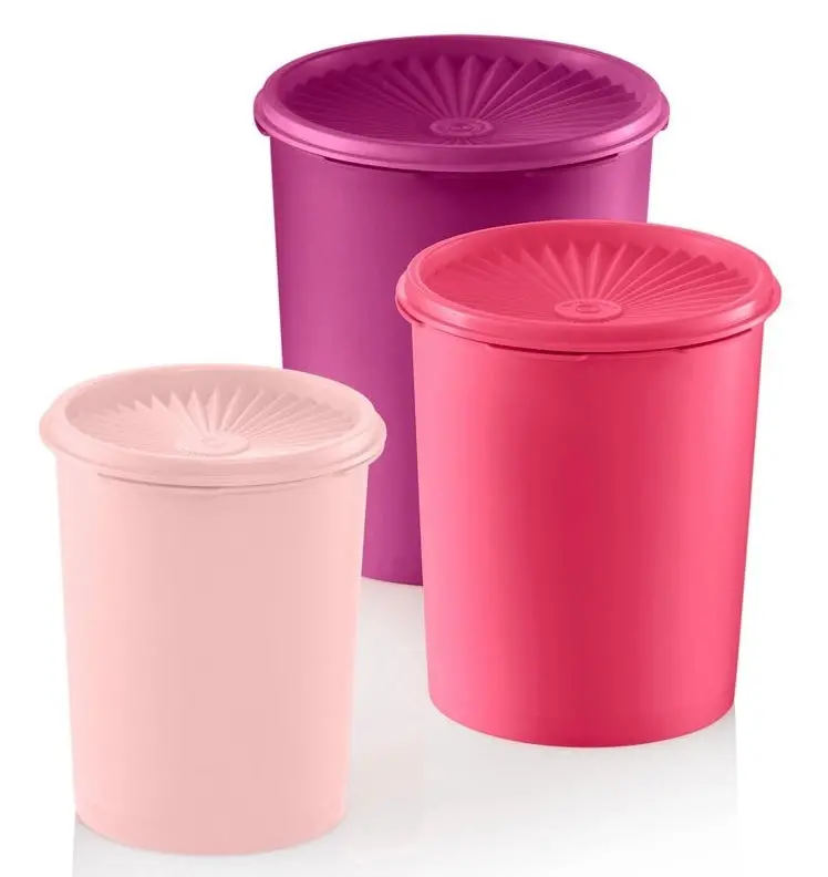 Tupperware Heritage 3Pk Plastic Canister Set 1