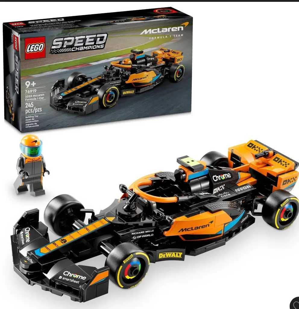 Lego Speed Champions 2023 Mclaren Formula 1 Race Car
Toy 76919 ( Damaged Box) 1