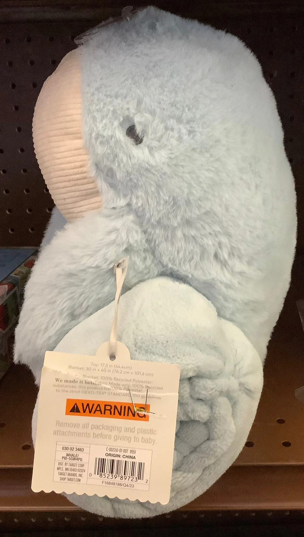Plush Blanket With Soft Toy - Whale 1