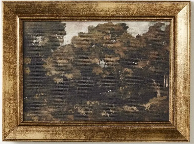 16"X12" Moody Trees Framed Wall Canvas Board 1