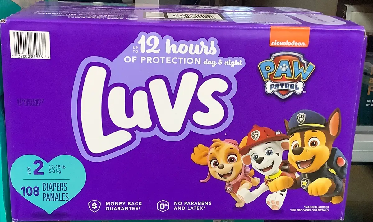 Luvs Pro Level Leak Protection Diapers Big
Pack - Size 2 - 108Ct 1