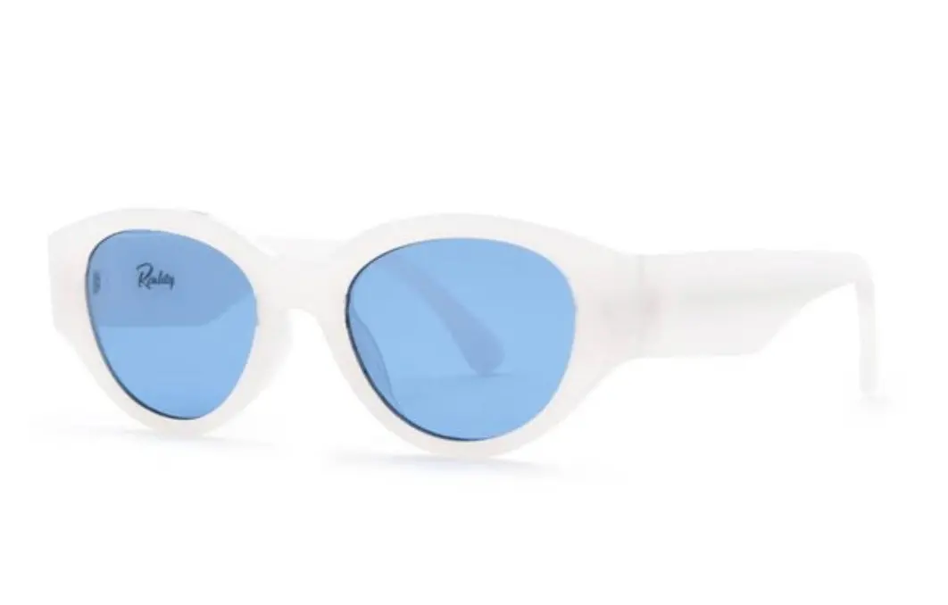 Reality Eyewear Strict Machine Glasses - White/Blue On Garmentory 1