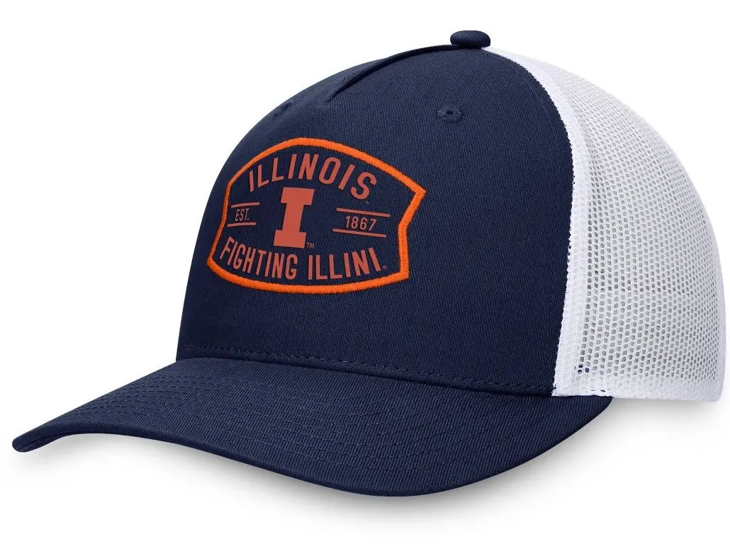 Ngaa Illinois Fighting Illini Structured Domain Cotton Hat 1