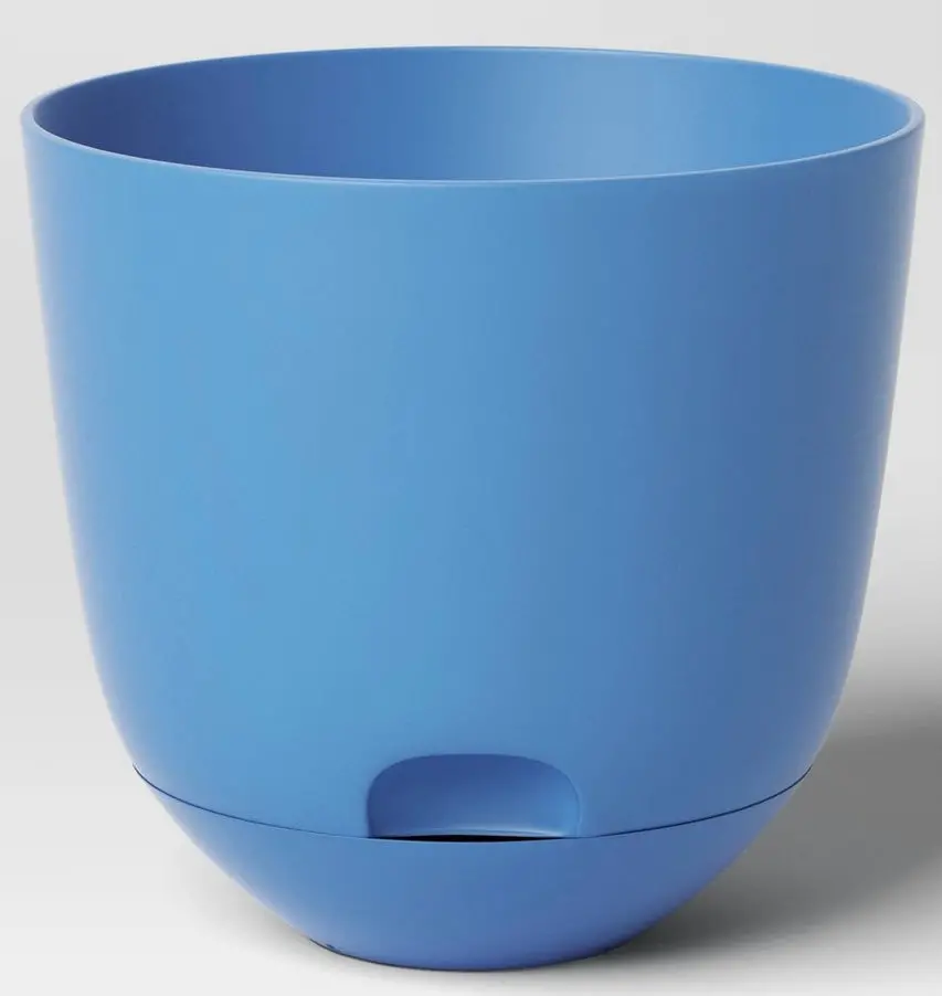 Self-Watering Plastic Indoor Outdoor Planter Pot 8"X8" 2